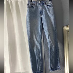 Abercrombie high rise mom jeans